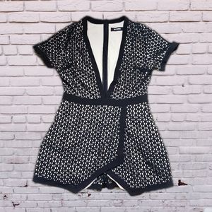 Missguided Black Tan Romper